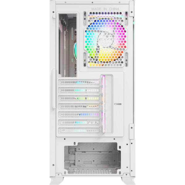 XYZ PC Gear Airone 300-X Mesh midi tower behuizing Wit | 1x USB-A | 1x USB-C | Tempered Glass