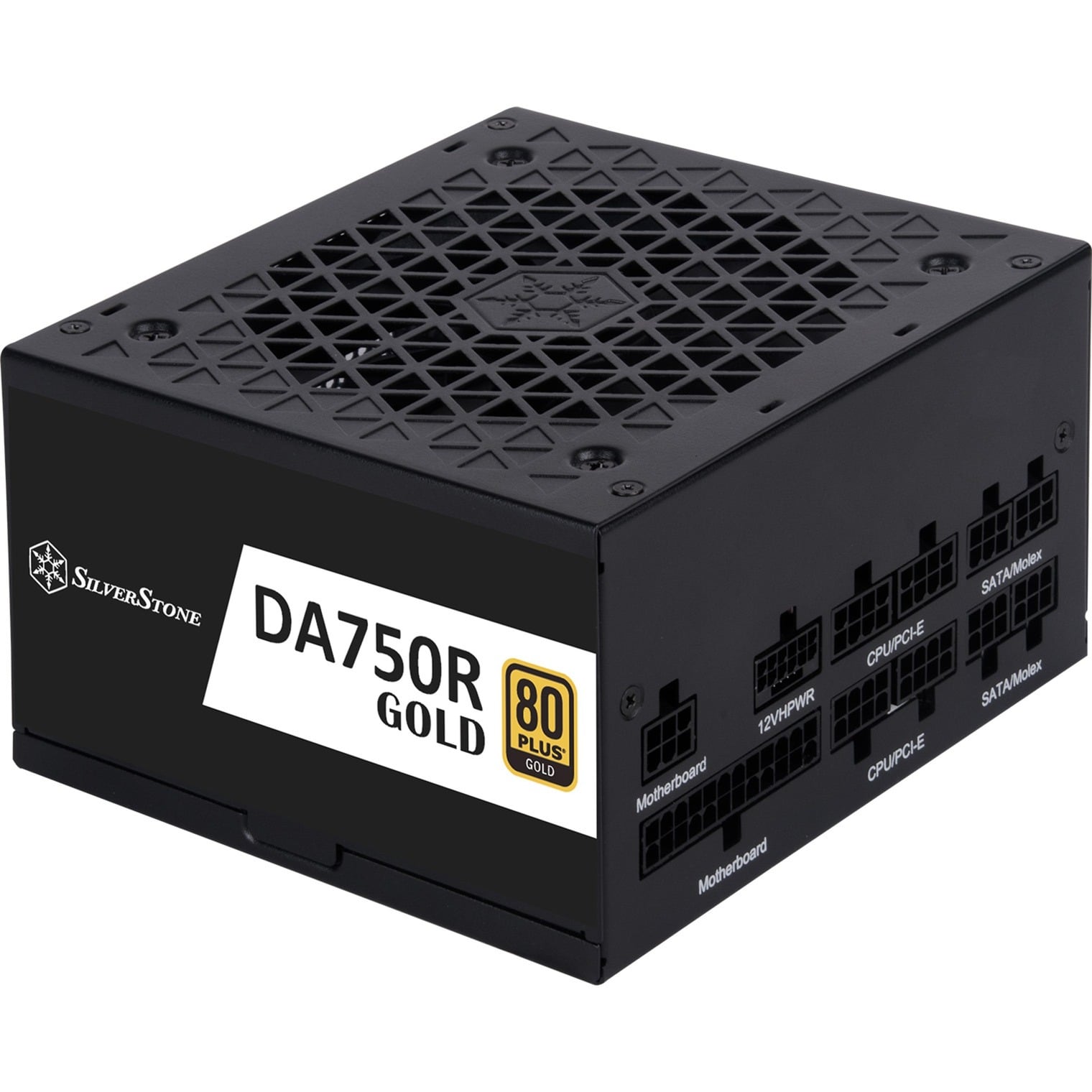SilverStone DA750R-GM Gold, modulaire 750 watt voeding Zwart, 4x PCIe