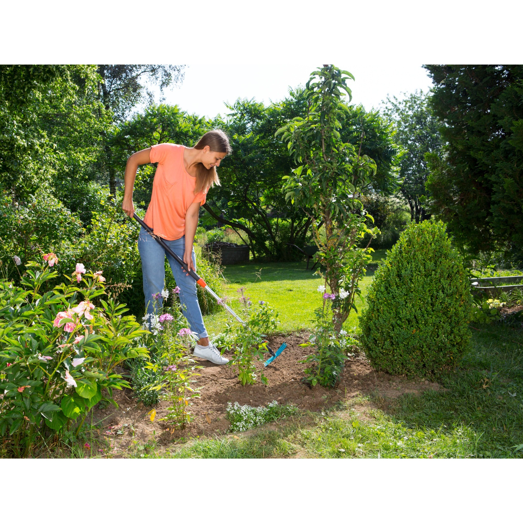 GARDENA Combisystem telescoopsteel 90 - 145 cm Antraciet/oranje, 3719-20