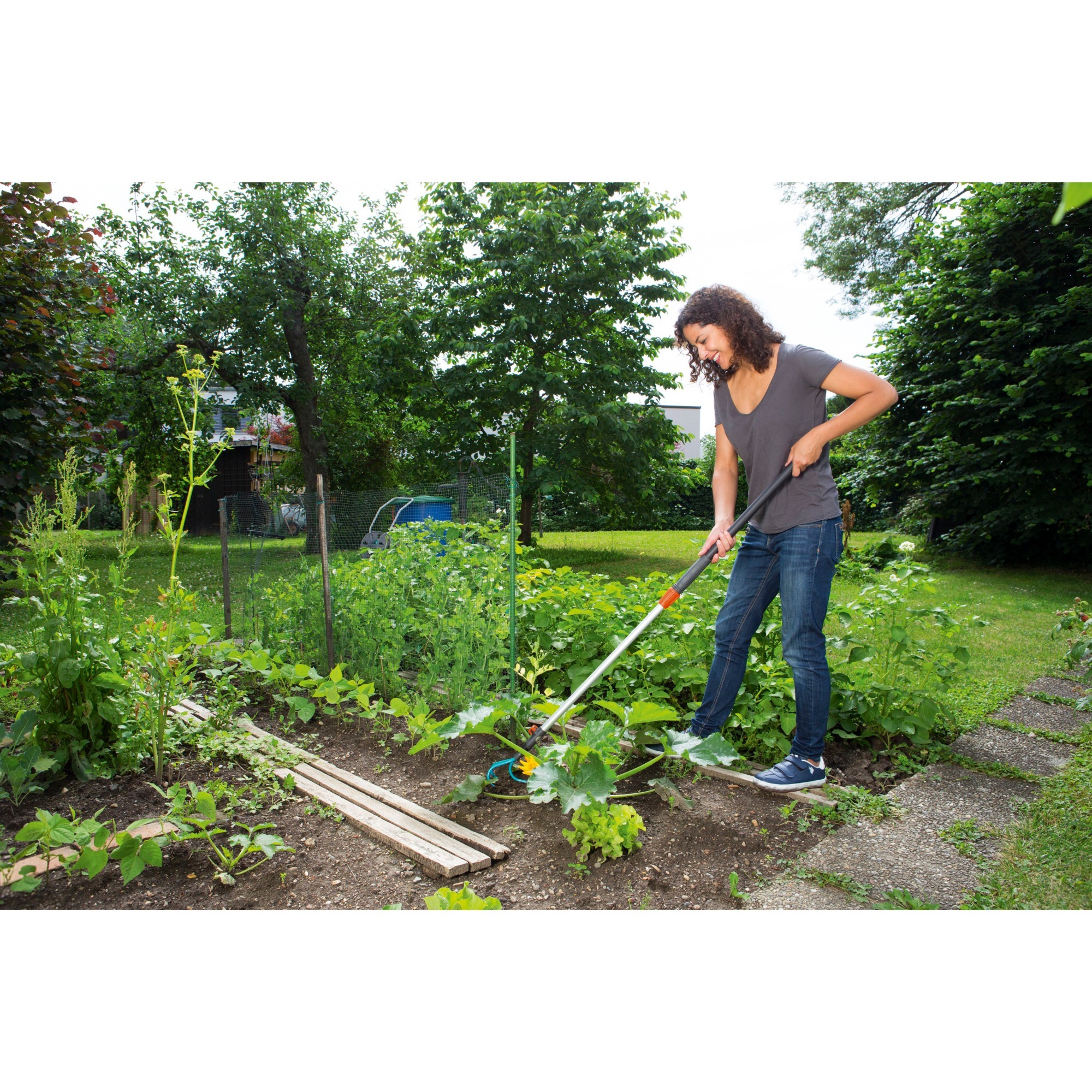 GARDENA Combisystem telescoopsteel 90 - 145 cm Antraciet/oranje, 3719-20