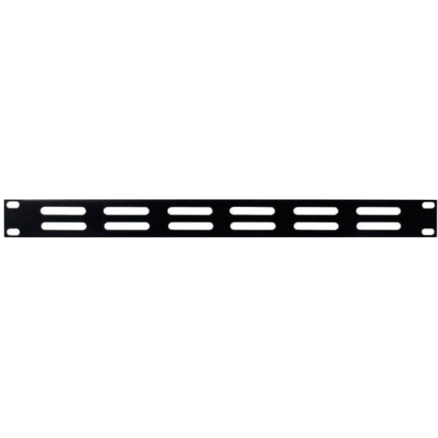 DSI 19 inch geperforeerd afdekpaneel - DS-Blind1-perf afdekking Zwart, 483 x 10 x 45 mm