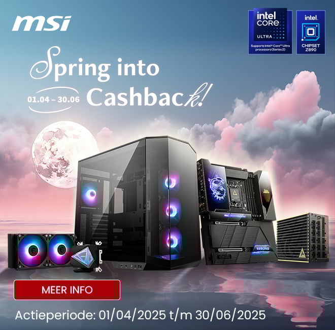 MSI actie: Spring into Cashback - Promobanner