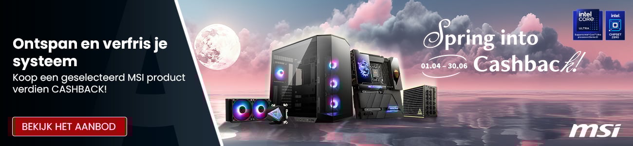 MSI actie: Spring into Cashback - Stage