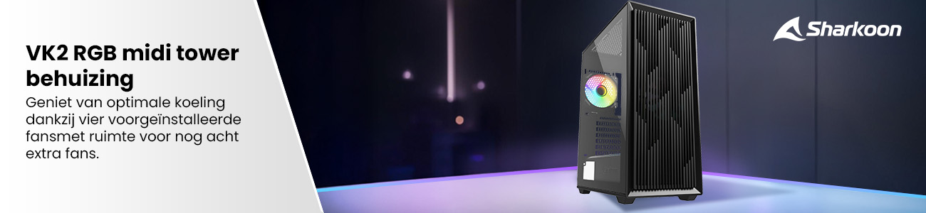Sharkoon VK2 RGB midi tower behuizing