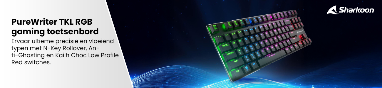 Sharkoon PureWriter TKL RGB, gaming toetsenbord