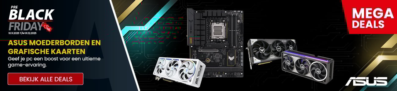 ASUS moederborden en grafische kaarten Black Friday deals