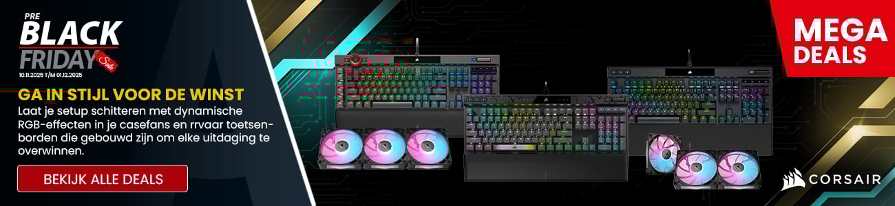 Profiteer van veel voordeel op Corsair Black Friday deals
