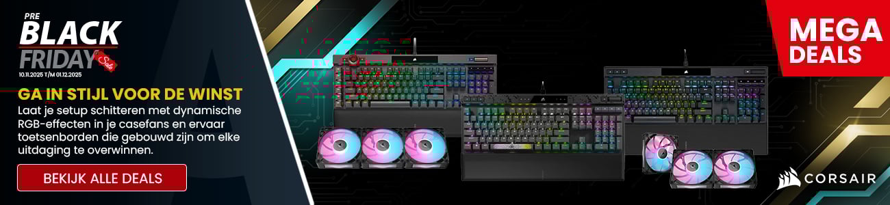 Profiteer van veel voordeel op Corsair Black Friday deals
