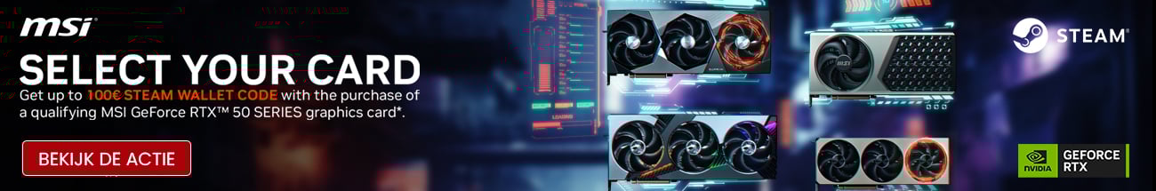 Ontvang tot €100 Steam tegoed