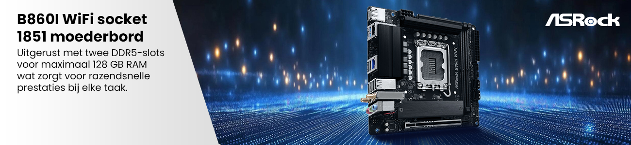 ASRock B860I WiFi socket 1851 moederbord