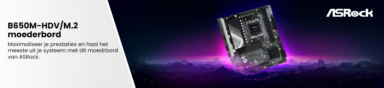 ASRock B650M-HDV/M.2 socket AM5 moederbord