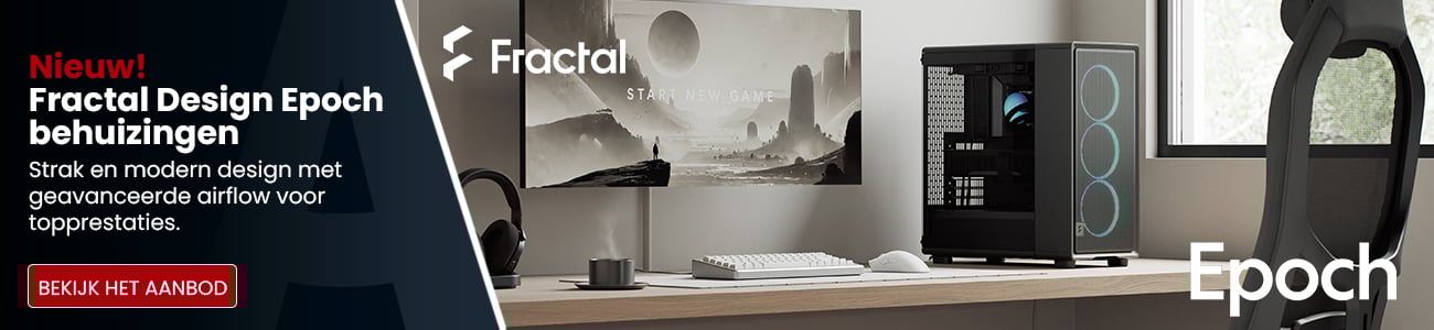 Nieuw!  Fractal Design Epoch behuizingen - Strak en modern design met  geavanceerde airflow