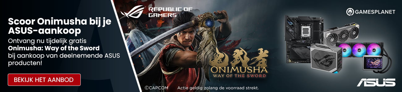 ASUS actie: Ontvang Onimusha: Way of the Sword - Promobanner