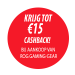 KRIJG TOT €15 CASHBACK! 