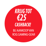 KRIJG TOT €25 CASHBACK! 