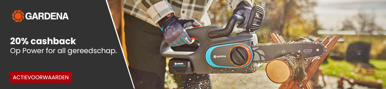 Gardena - 20% cashback op Power for all gereedschap