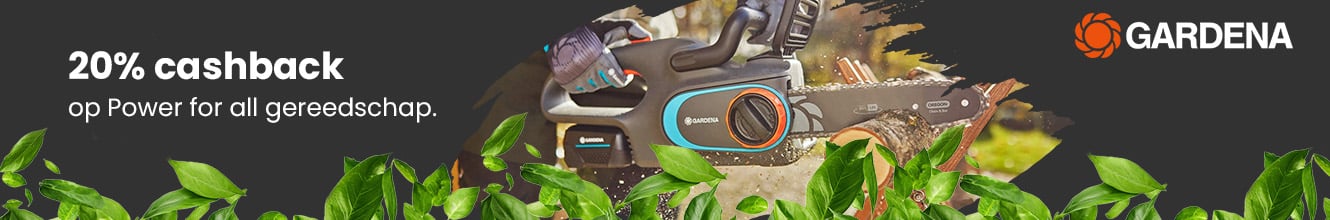 Gardena - 20% cashback op Power for all gereedschap