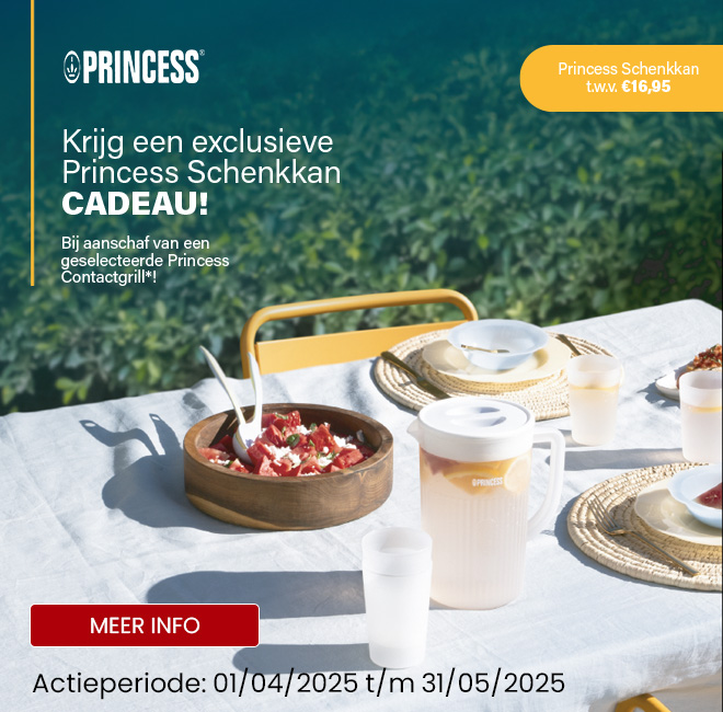 Ontvang een Princess Schenkkan cadeau