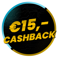 Ontvang tijdelijk €15 cashback