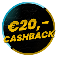 Ontvang tijdelijk €20 cashback