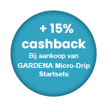Ontvang nu 15% cashback