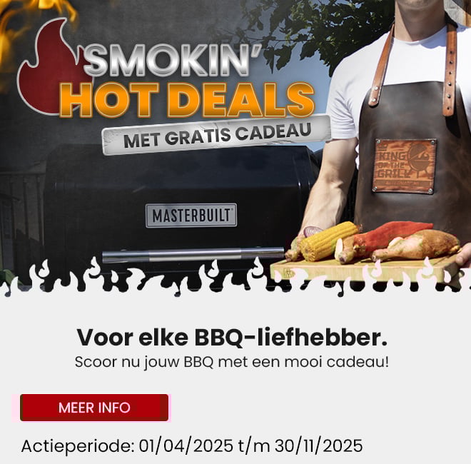 Voor elke BBQ-liefhebber. Scoor nu jouw BBQ met een mooi cadeau! - Promobanner