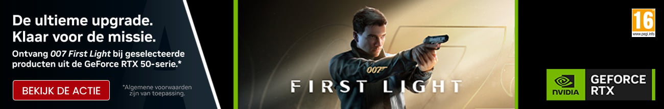 Ontvang 007 First Light bij  geselecteerde producten uit de GeForce RTX 50-serie