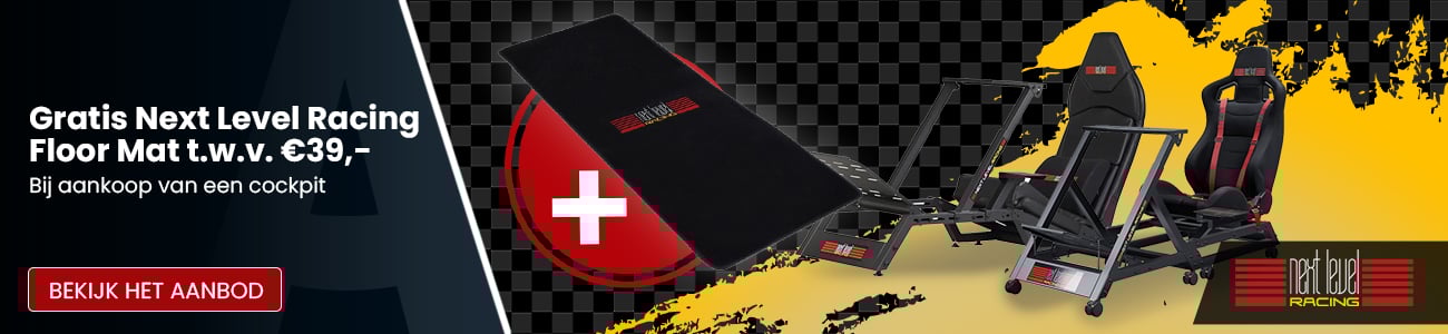 Gratis Next Level Racing Floor Mat t.w.v. €39,-