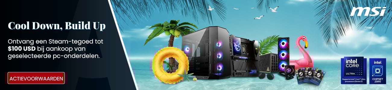 MSI - Cool Down  Build Up, ontvang een Steam-tegoed tot  $100 USD