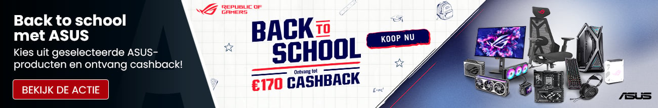 ASUS actie: Back2School Cashback