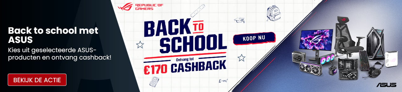 ASUS actie: Back2School Cashback