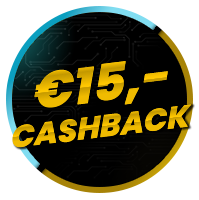 Ontvang 15% cashback
