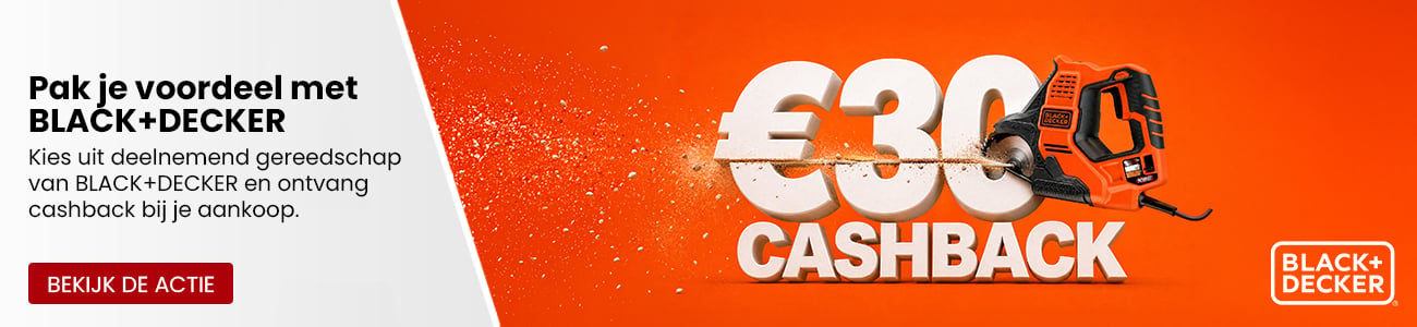 BLACK+DECKER tot €30,- euro cashback! - SHL