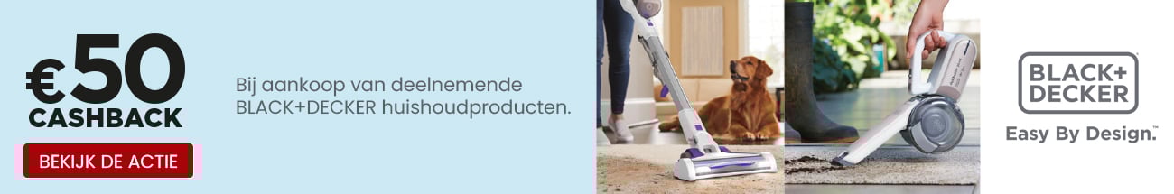 Black+Decker tot 50 euro cashback huishoudproducten