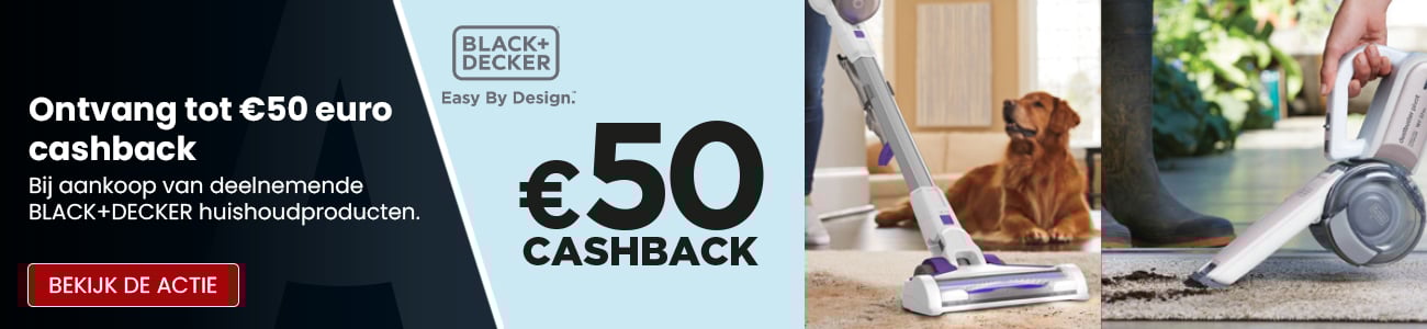 Black+Decker tot 50 euro cashback huishoudproducten