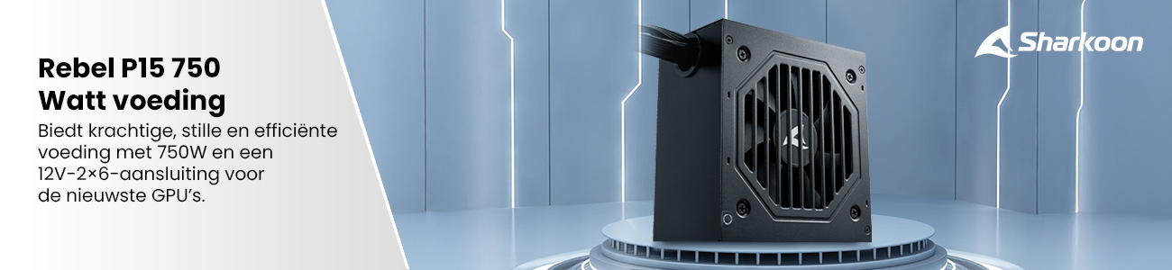 Sharkoon Rebel P15 750 Watt voeding