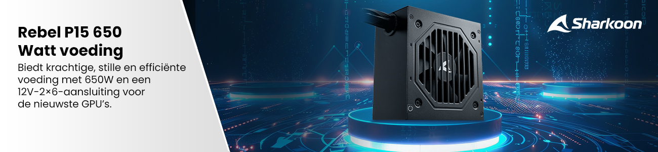 Sharkoon Rebel P15 850 Watt voeding