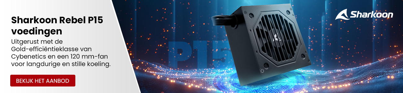 Sharkoon Rebel P15 voedingen