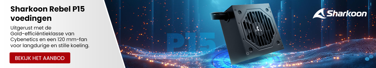 Sharkoon Rebel P15 voedingen