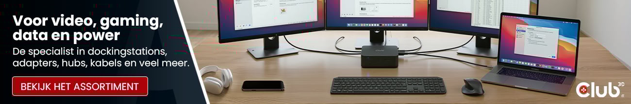 Productbanner - Club3D portal