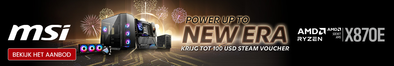 Productbanner AMD - MSI Power up to new era