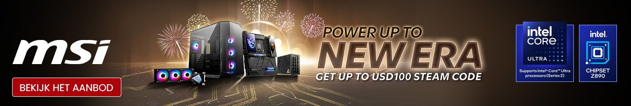 Productbanner Intel - MSI Power up to new era