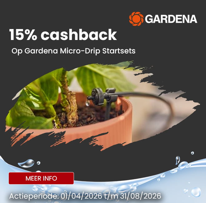 Gardena - 15% cashback op Gardena Micro-Drip Startsets