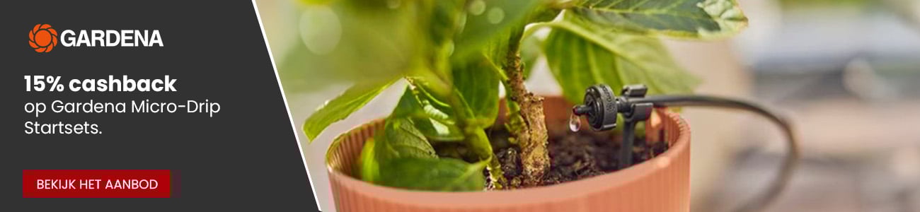 Gardena - 15% cashback op Gardena Micro-Drip Startsets