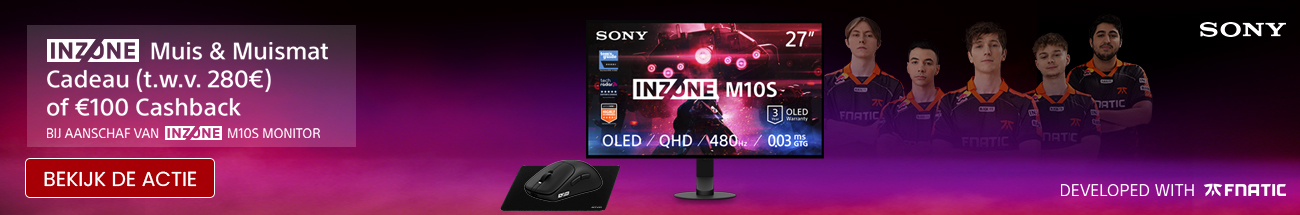 0ntvang een Sony INZONE Muis & Muismat of cashback