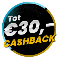Ontvang tijdelijk  tot €30,- cashback