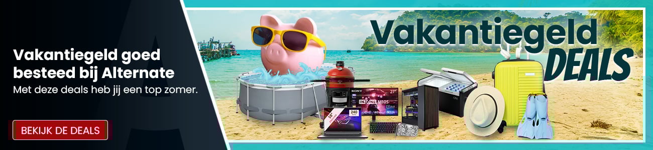 Vakantiegeld goed besteed bij Alternate