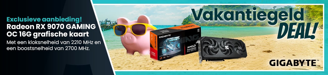 GIGABYTE Radeon RX 9070 GAMING OC 16G grafische kaart