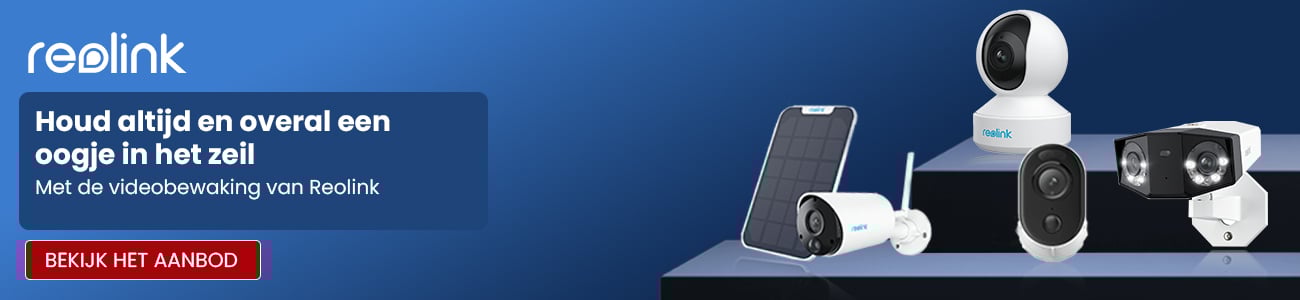 Listingbanner Videobewaking - Reolink bannering
