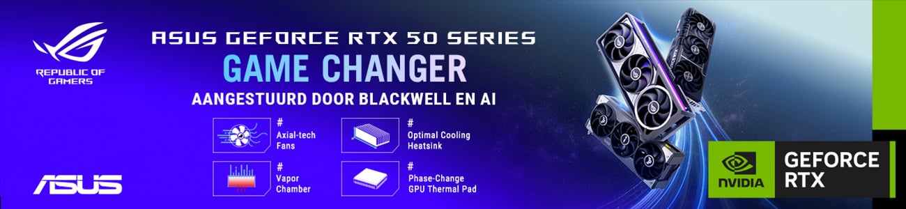ASUS NVIDIA  GeForce RTX 50-serie grafische kaarten campagne - SHL